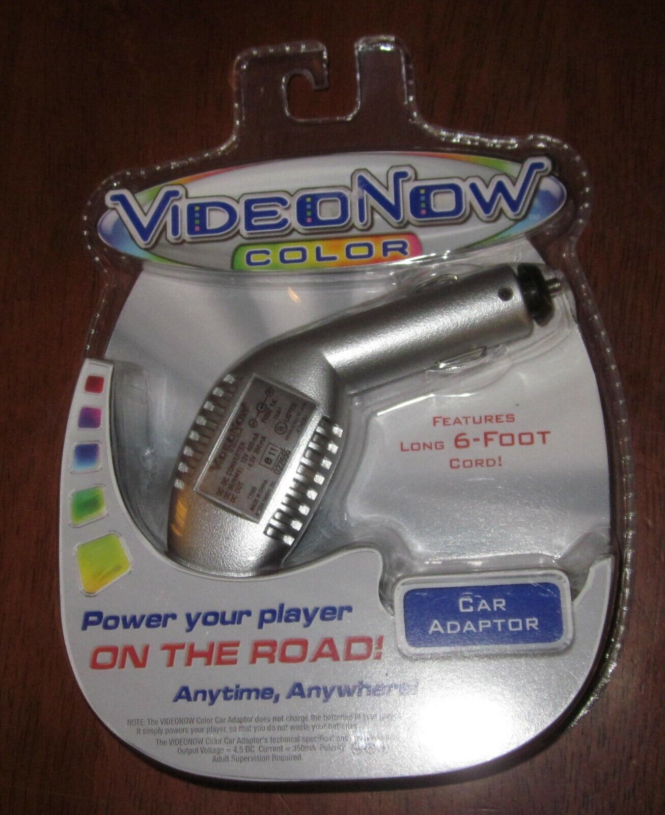 Videonow Car Charger New Sealed (video Now Pvd Player Car Adapter New 2004)